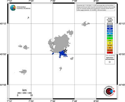 Mappa EMS - territori località