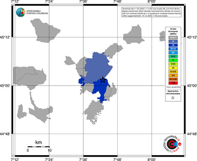 Mappa EMS - territori comuni