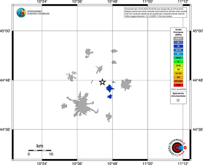 Mappa EMS - territori località