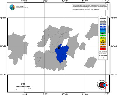 Mappa EMS - territori comuni