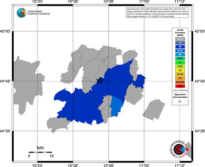 Mappa EMS - territori comuni