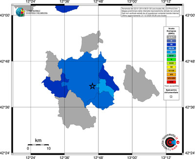 Mappa EMS - territori comuni