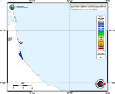 Mappa EMS - territori località