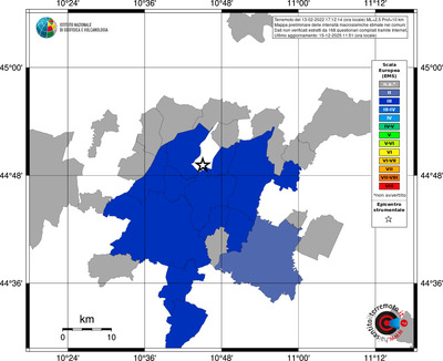 Mappa EMS - territori comuni