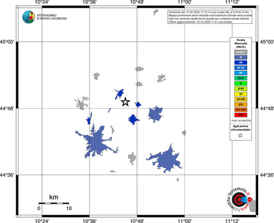 Mappa MCS - territori località