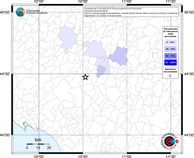 Mappa territorio comunale con almeno 3 questionari