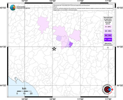 Mappa territorio comunale con almeno 3 questionari