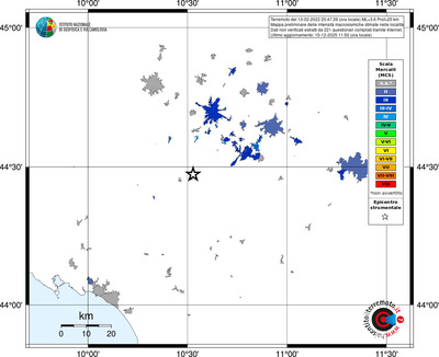 Mappa MCS - territori località