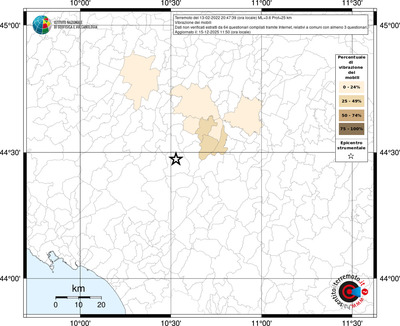 Mappa territorio comunale con almeno 3 questionari