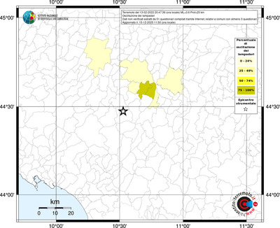 Mappa territorio comunale con almeno 3 questionari