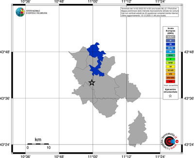 Mappa EMS - territori comuni