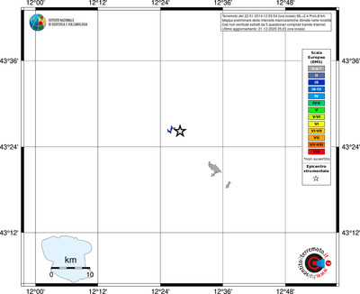 Mappa EMS - territori località