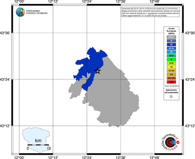 Mappa EMS - territori comuni