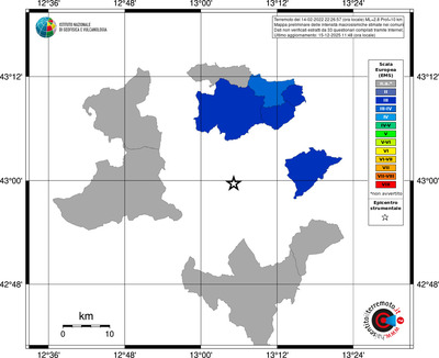 Mappa EMS - territori comuni