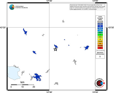 Mappa EMS - territori località