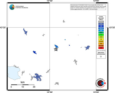 Mappa MCS - territori località