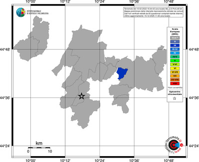 Mappa EMS - territori comuni