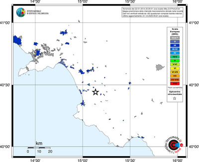 Mappa EMS - territori località