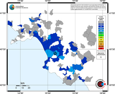 Mappa EMS - territori comuni