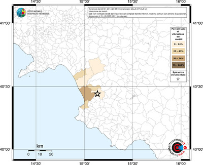 Mappa territorio comunale con almeno 3 questionari