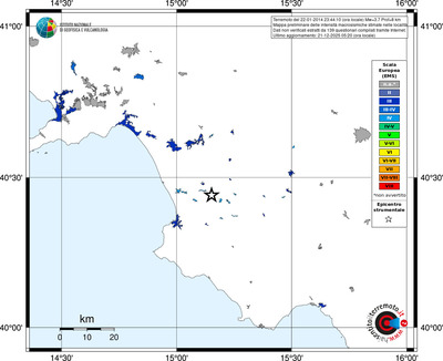 Mappa EMS - territori località