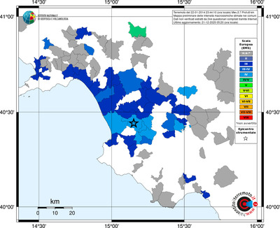 Mappa EMS - territori comuni