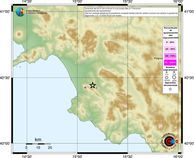 Mappa comuni con almeno 3 questionari