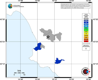 Mappa EMS - territori comuni