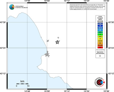 Mappa EMS - territori località