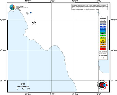 Mappa EMS - territori località
