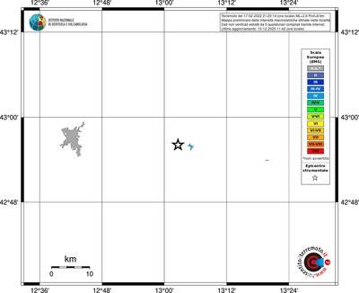 Mappa EMS - territori località