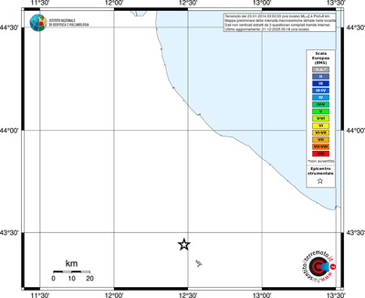 Mappa EMS - territori località