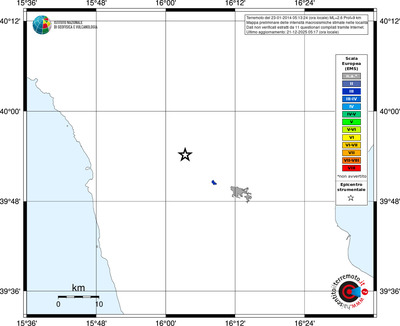 Mappa EMS - territori località