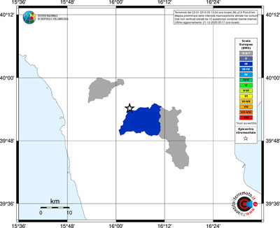 Mappa EMS - territori comuni
