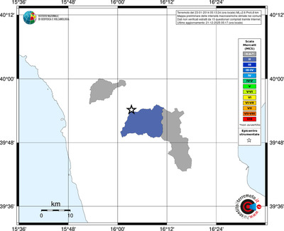 Mappa MCS - territori comuni