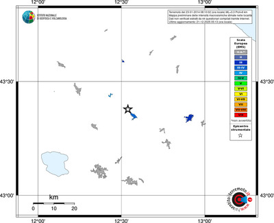 Mappa EMS - territori località