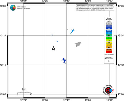 Mappa EMS - territori località