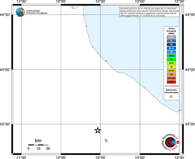 Mappa EMS - territori località
