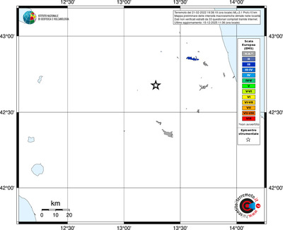 Mappa EMS - territori località