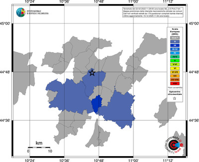 Mappa EMS - territori comuni