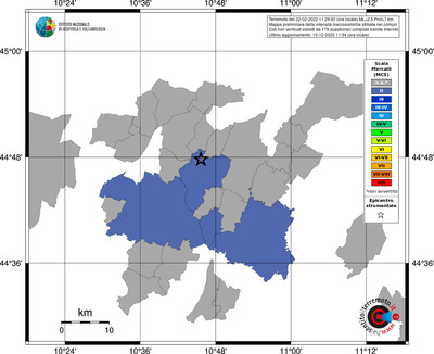 Mappa MCS - territori comuni