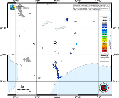 Mappa MCS - territori località