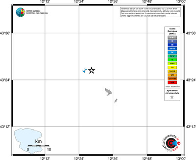 Mappa EMS - territori località