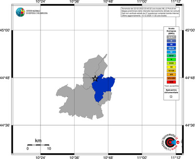 Mappa EMS - territori comuni