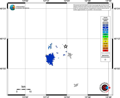 Mappa EMS - territori località