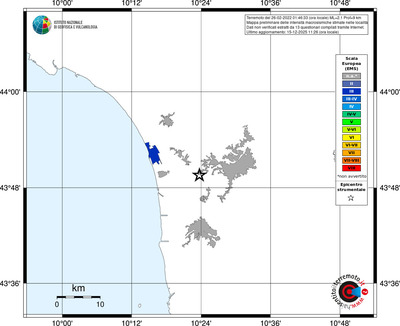 Mappa EMS - territori località