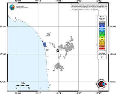 Mappa MCS - territori località
