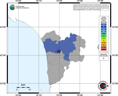 Mappa MCS - territori comuni