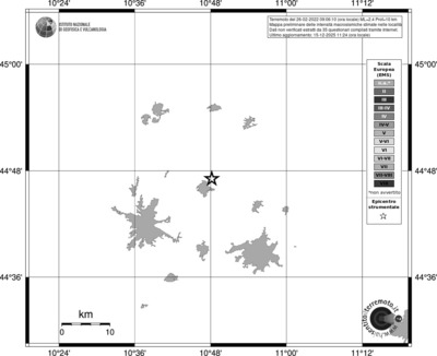 Mappa EMS - territori località