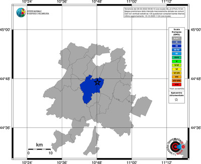 Mappa EMS - territori comuni